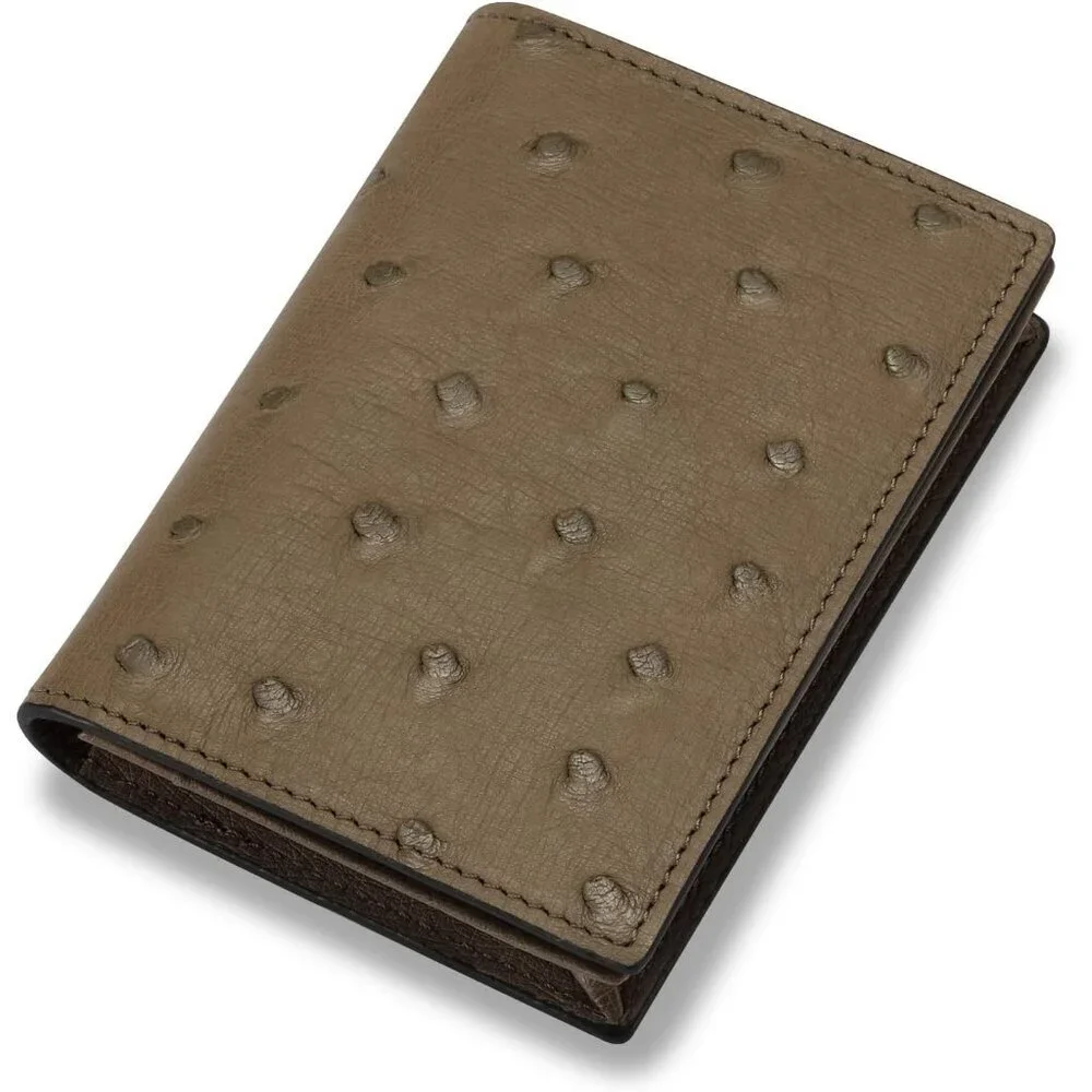 Women's Elephant Gray Classy Matte Genuine Leather Wallets Credit Card Holder